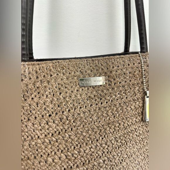Brown Woven Tote Bag - Picture 6 of 16